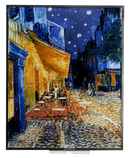Cafe Terrace at Night by Vincent van Gogh Art Glass Replica